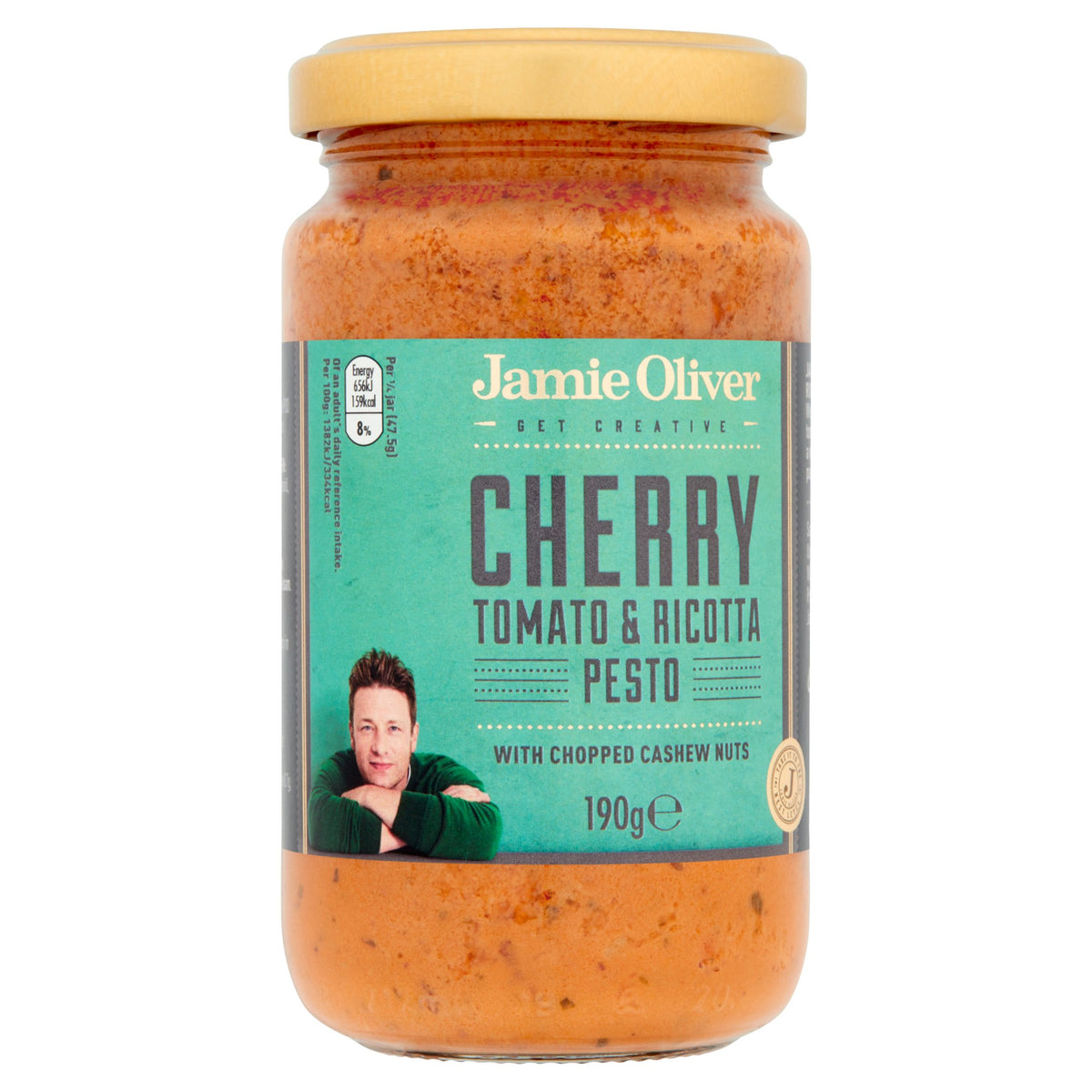 Jamie Oliver "Cherry Tomato & Ricotta Pesto" 190g Feinkost Gustomo