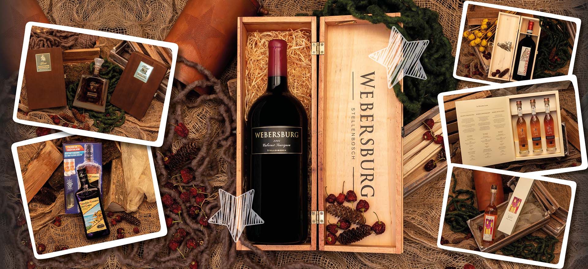 Wein und Spirituosen Geschenksets by gustomo