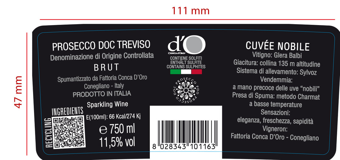 Conca d´Oro Prosecco Spumante Nobile Brut DOC