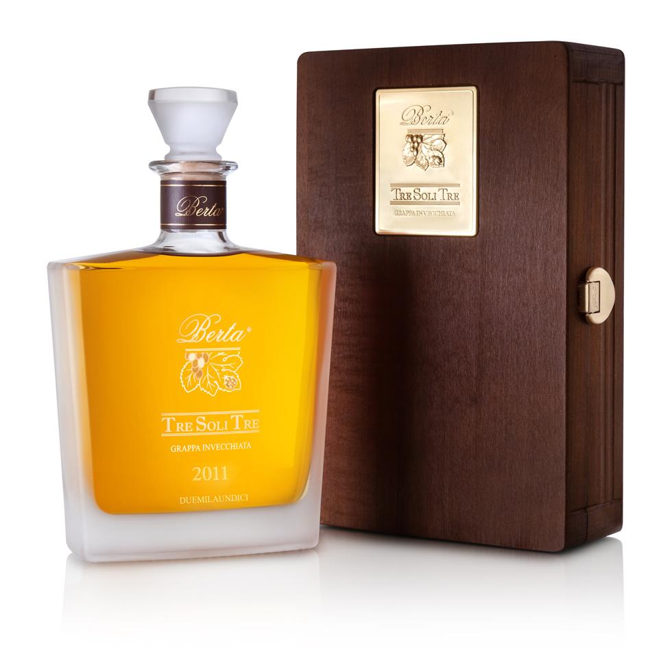 Grappa Tre Soli Tre 2016 Distilleria Berta 0,7l 43% Alk. Grappa