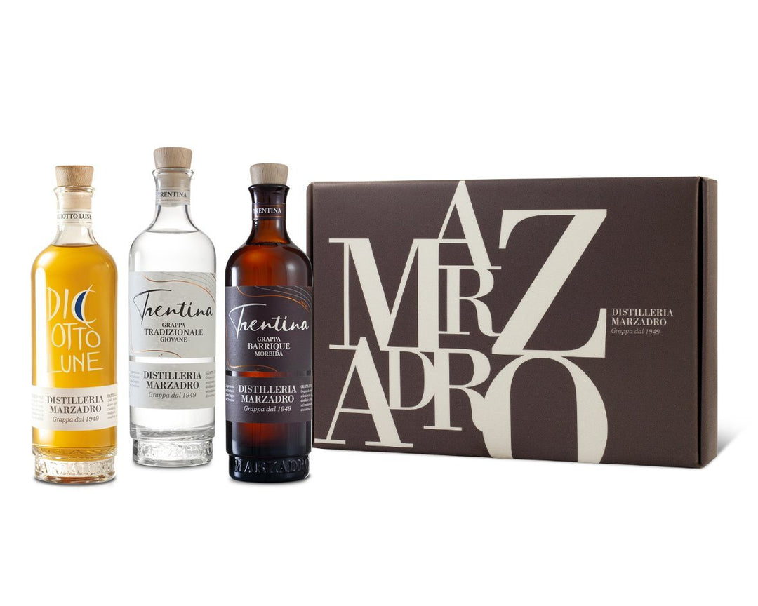 Distilleria Marzadro - Collezione Grappe 18Lune, Morbida, Tradizionale 3x 20cl Grappa