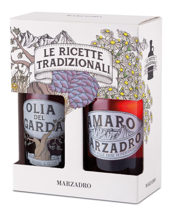 Distilleria Marzadro - Geschenkset Infusioni Olia & Amaro Grappa