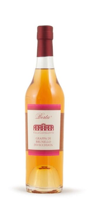 Distillerie Berta Grappa Brunello invecchiata Villa Castelletto Grappa