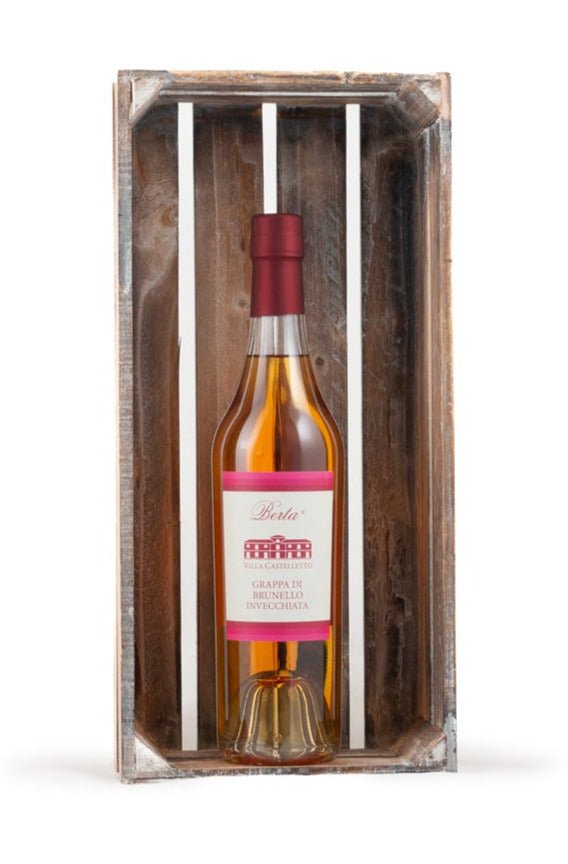 Distillerie Berta Grappa Brunello invecchiata Villa Castelletto Grappa