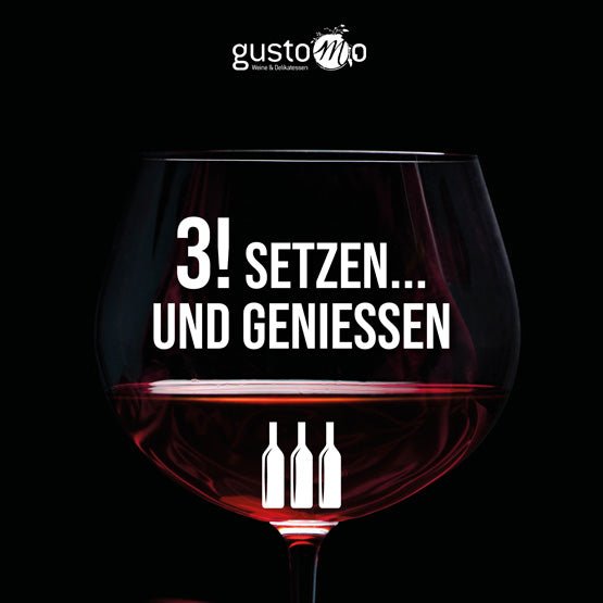 Weinabo 3! Setzen ... und genießen. (3Flaschen) Geschenkset